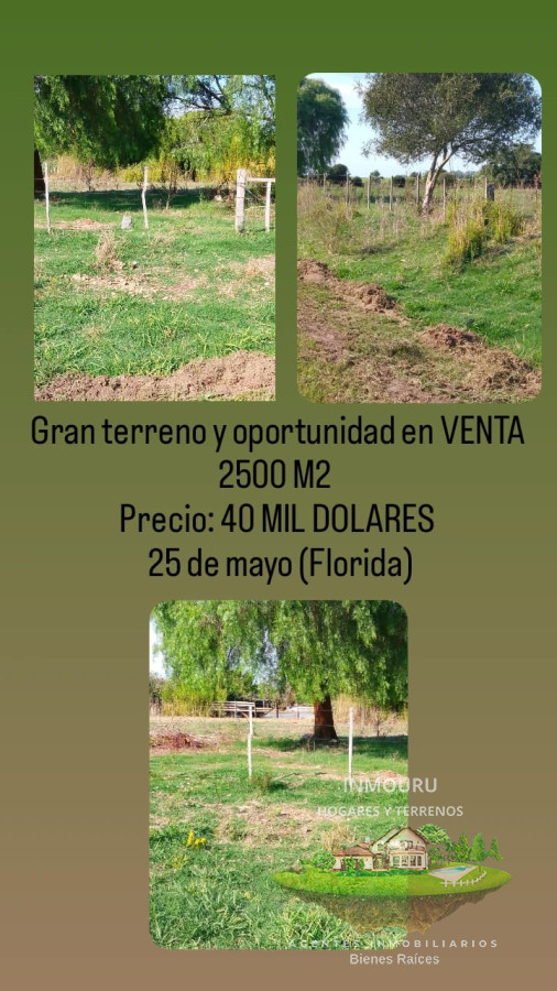 Terreno ID.710 - VENTA de terreno en 25 de mayo (Florida)