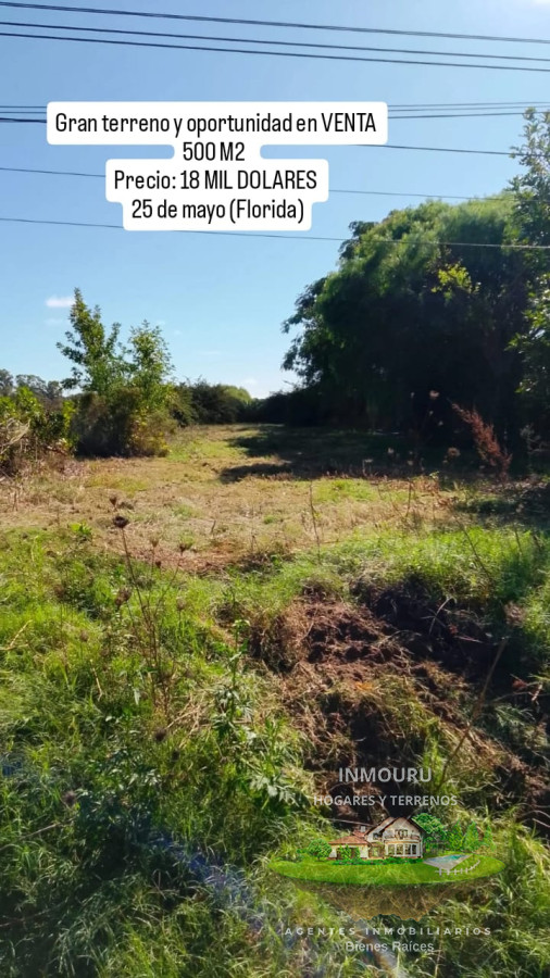 Terreno ID.709 - VENTA de terreno en 25 de mayo (Florida)