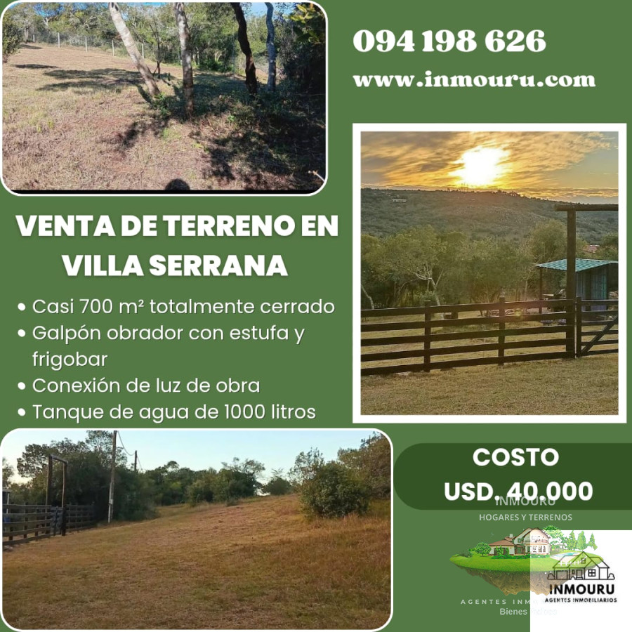 Terreno ID.1591 - Venta de terreno en Villa Serrana 