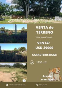 TERRENO en VENTA ubicado en 25 de mayo FLORIDA