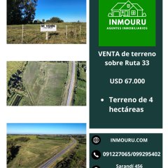 Se vende terreno en proximidades de San Antonio, Canelones