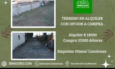 Terreno en Emplame Olmos alquiler con opcion a compra