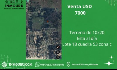 Venta de terreno en Chuy Brasil