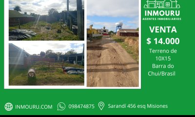 Venta de terreno en Chuy