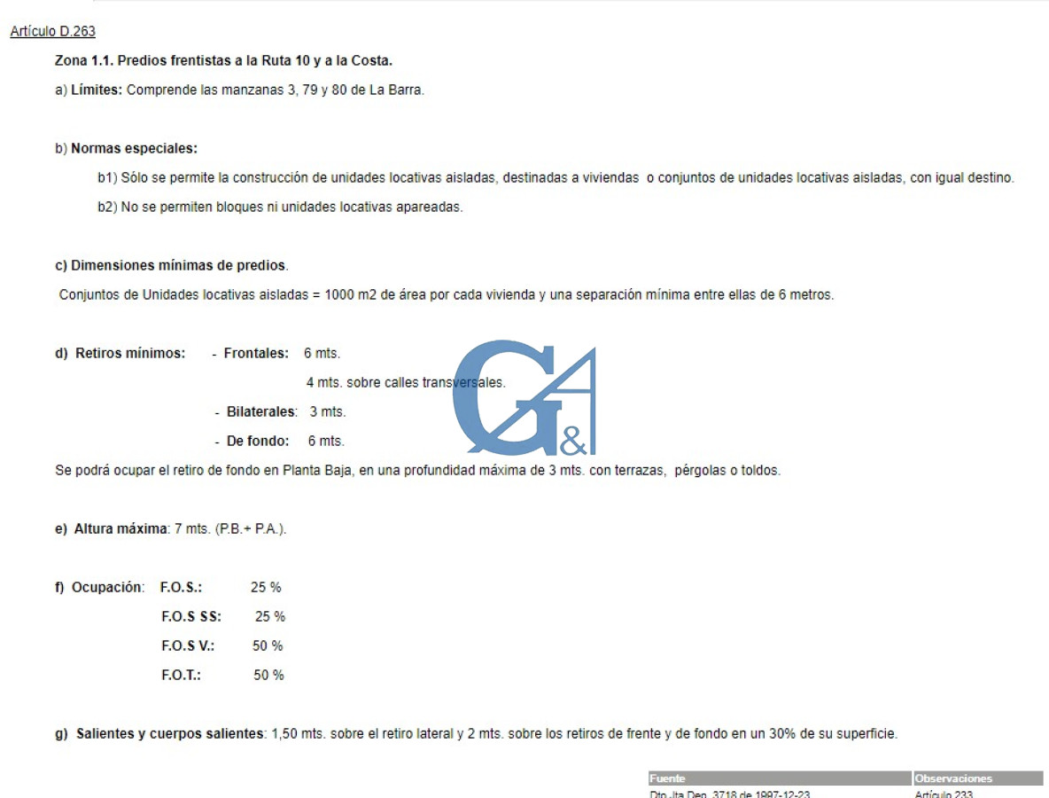 Terreno ID.2089 - Terreno en La Barra, La Barra