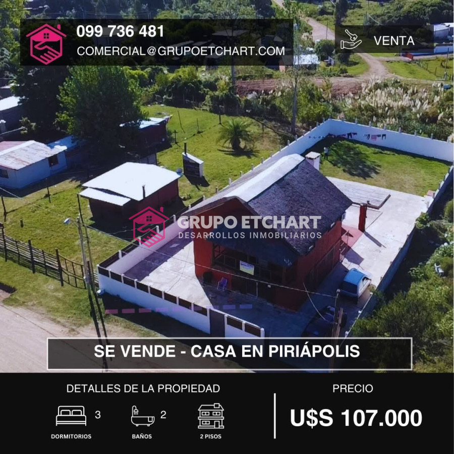 Casa ID.76 - VENTA Casa de dos pisos en Piriápolis