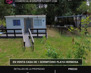 Casa en venta Playa Hermosa Piriápolis 1 dormitorio.