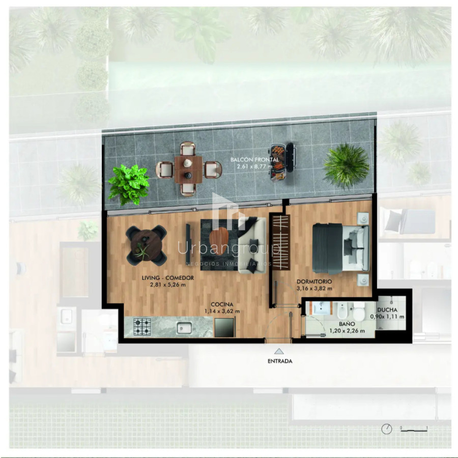 Apartamento ID.64 - Venta Apartamento 1 Dormitorio Ultimo Piso Con Amplia Terraza Av. Roosvelt