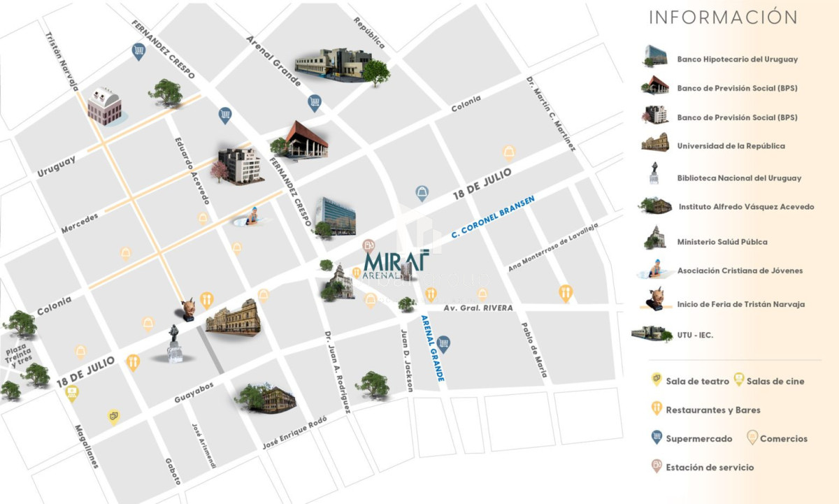 Apartamento ID.62 - Venta Apartamento 1 Dormitorio a Estrenar en Cordón Sur