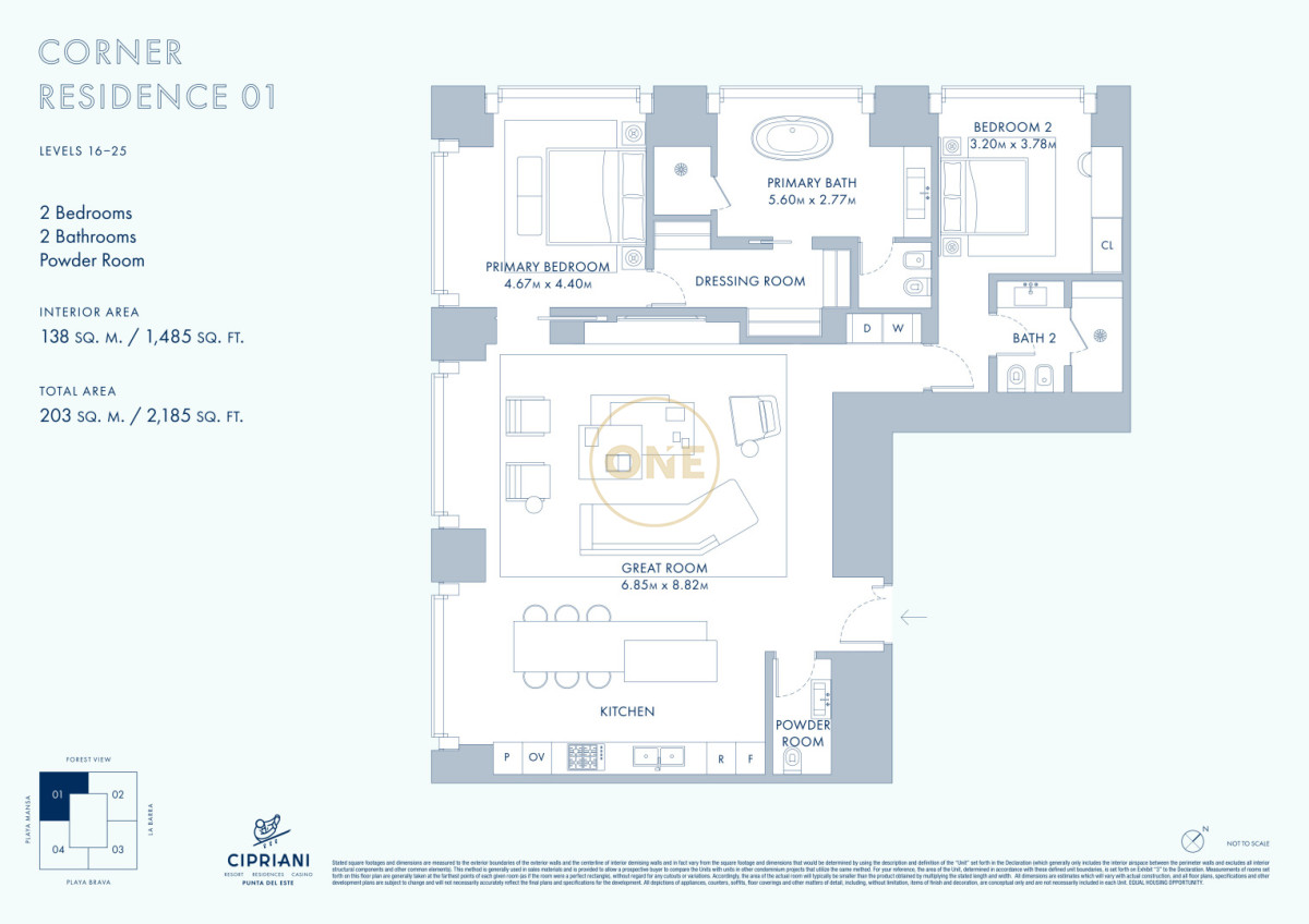 Apartamento ID.2068 - CIPRIANI PUNTA DEL ESTE - HOTEL RESIDENCES & CASINO