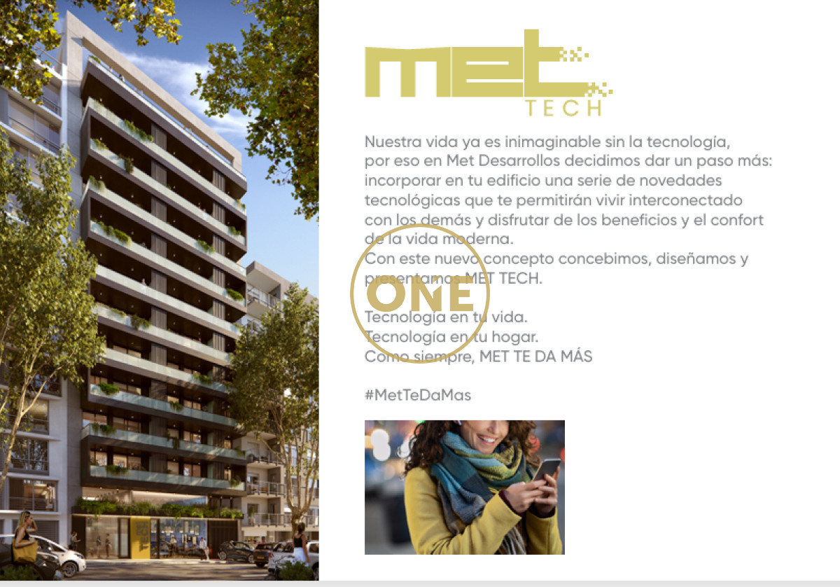 Apartamento ID.1613 - Pre-venta  1 Dormitorios! - Edificio Met Tech