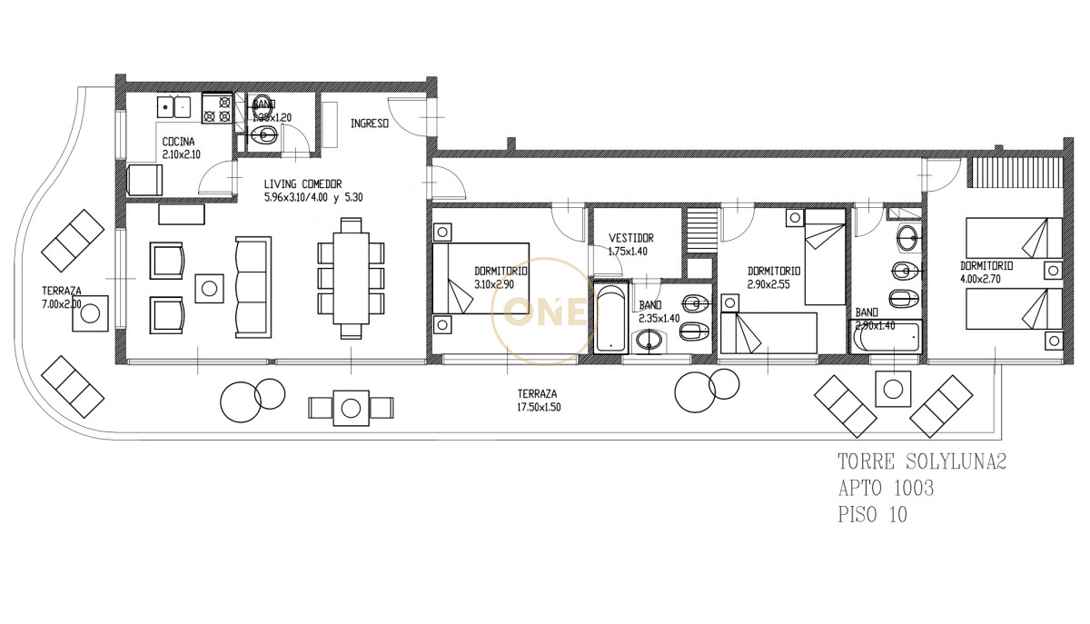 Apartamento ID.1935 - VENTA Apartamento 3 Dormitorios con Vista Panorámica