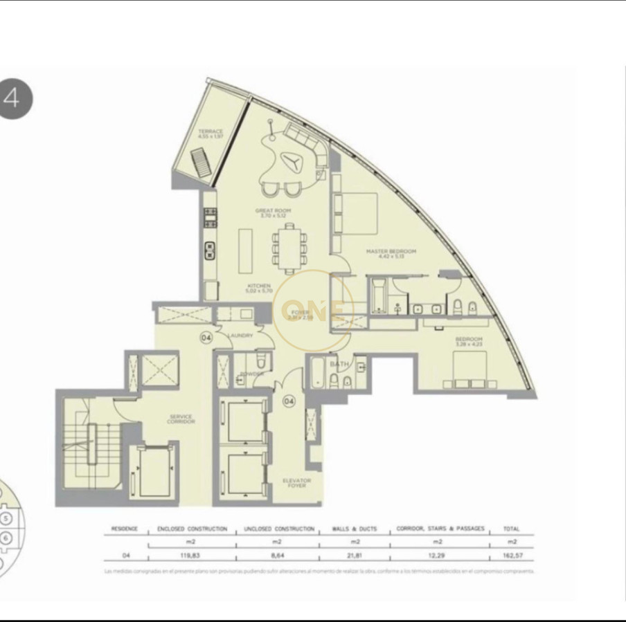 Apartamento ID.1891 - Apartamento en Torre Trump