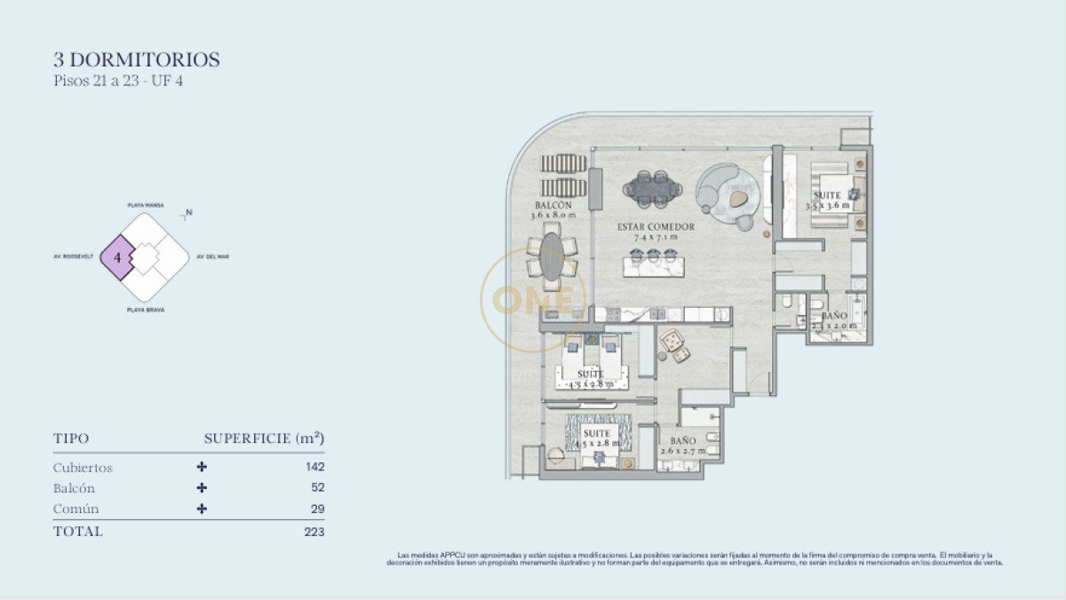 Apartamento ID.1646 - Venta proyecto SLS 1 dormitorio Punta del Este: Exclusividad y Lujo Frente al Mar