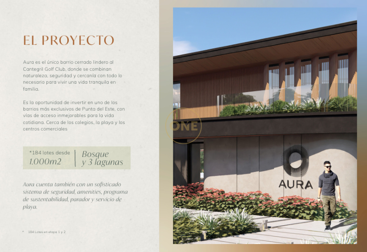 Terreno ID.1685 - venta de lote 1000 m2 en exclusivo barrio cerrado Punta del Este