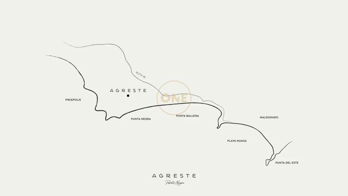 Terreno ID.2036 - Lotes Exclusivos en Agreste entorno natural único Punta negra Maldonado en venta