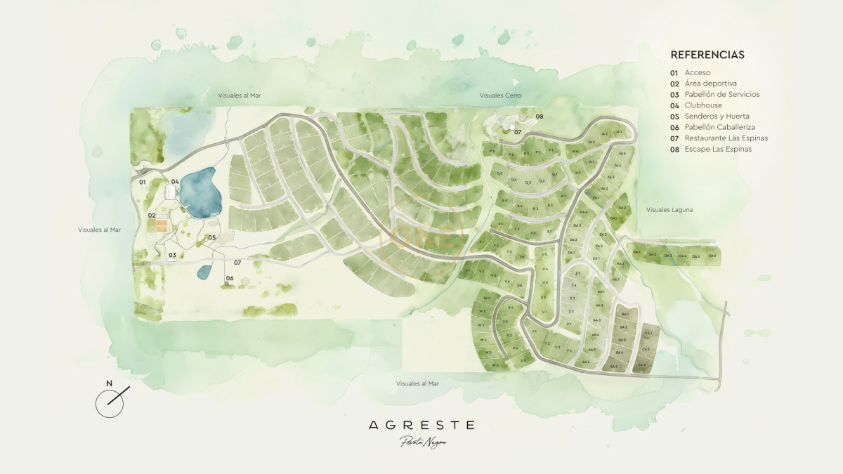 Terreno ID.2036 - Lotes Exclusivos en Agreste entorno natural único Punta negra Maldonado en venta