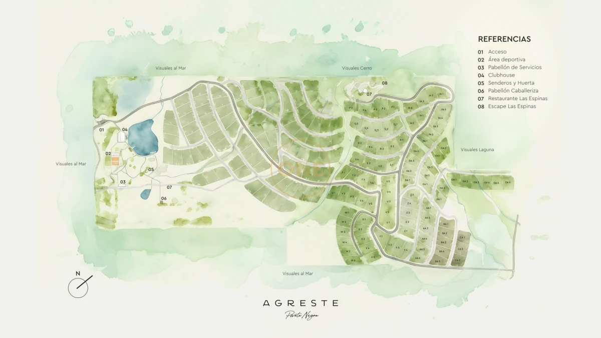 Terreno ID.2036 - Lotes Exclusivos en Agreste entorno natural único Punta negra Maldonado en venta