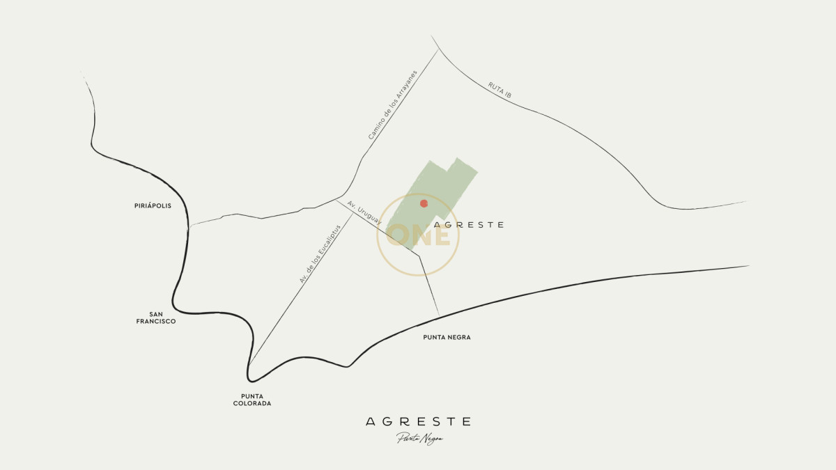 Terreno ID.2036 - Lotes Exclusivos en Agreste entorno natural único Punta negra Maldonado en venta