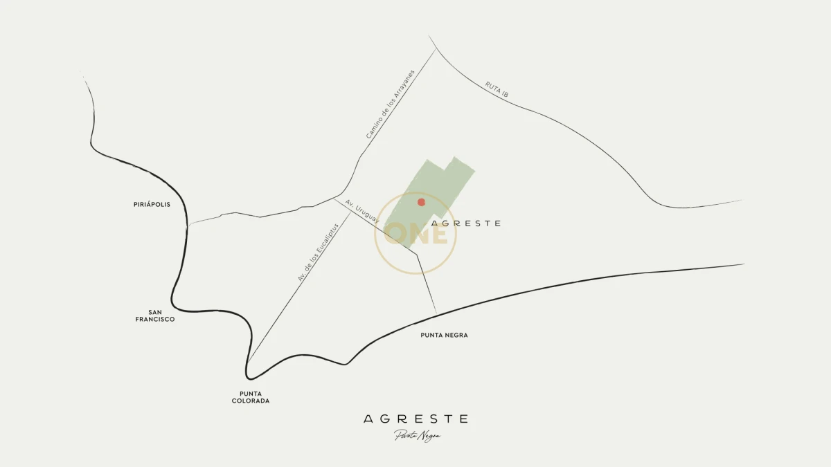 Terreno ID.2036 - Lotes Exclusivos en Agreste entorno natural único Punta negra Maldonado en venta