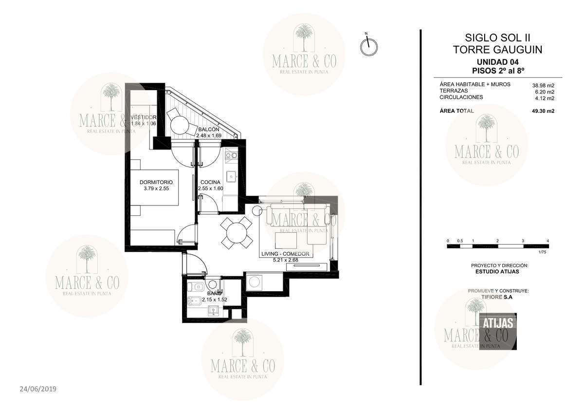 Apartamento ID.2249 - Torre Gauguin – Piso Alto 1 dorm con Vista Panorámica