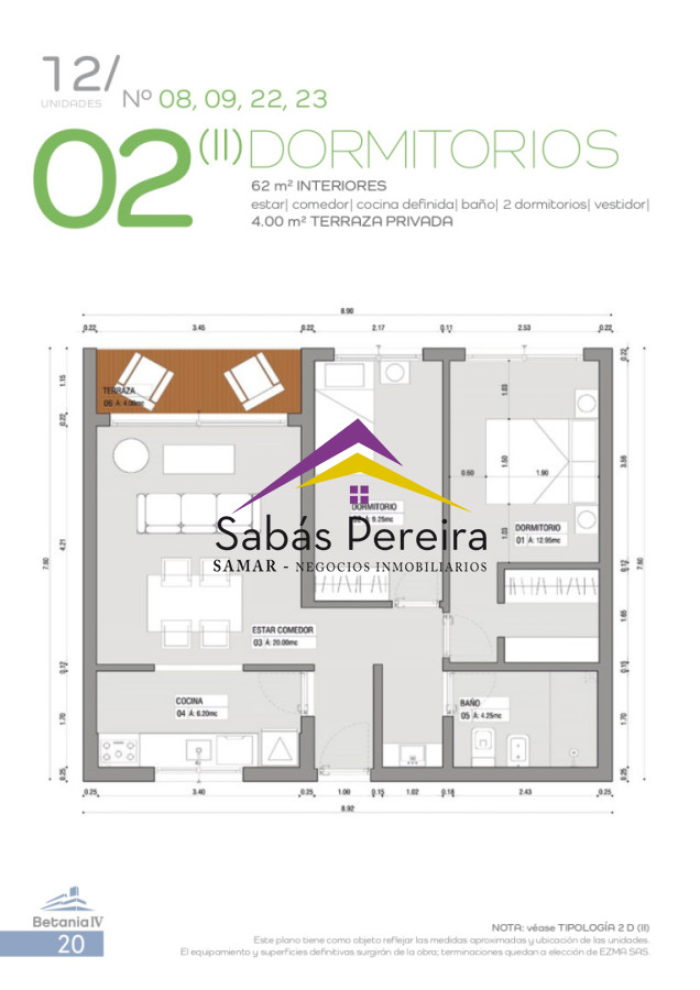 Apartamento ID.41516 - Venta de Apartamentos de 1, 2 y 3 dormitorios en Maldonado