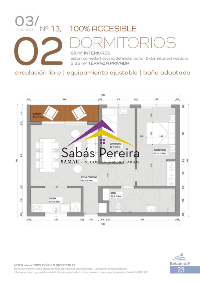 Apartamento ID.41516 - Venta de Apartamentos de 1, 2 y 3 dormitorios en Maldonado