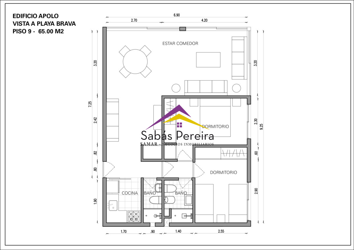 Apartamento ID.38127 - Apartamento en Alquiler Temporario en Península, excelente vista. Con garaje!