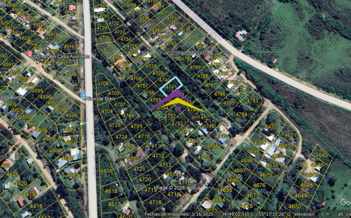Terreno ID.41603 - Venta Terreno 423mts2.,Playa Hermosa, Piriápolis ,Maldonado.