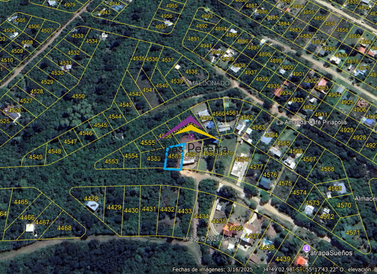 Terreno ID.41598 - Venta Terreno 420mts2,Playa Hermosa, Piriápolis,Maldonado.