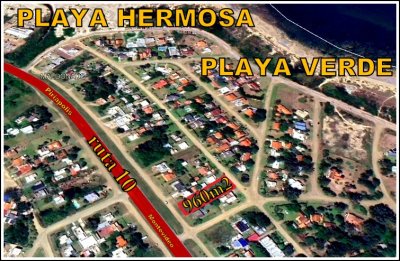Venta Terreno 1960m2, Playa Hermosa, Playa Verde, Piriápolis, Maldonado