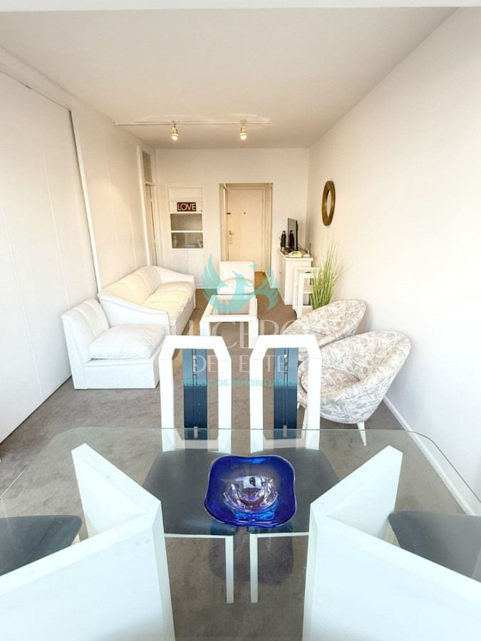 Apartamento ID.1042 - Venta apartamento 1 dormitorio y medio en Punta del este, Primera línea