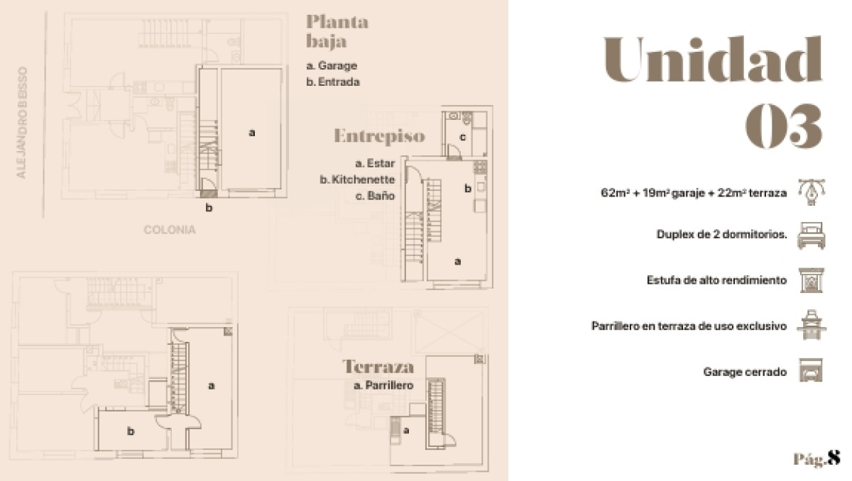 VENTA DUPLEX CON GGE Y DOS DORMITORIOS EN CORDON