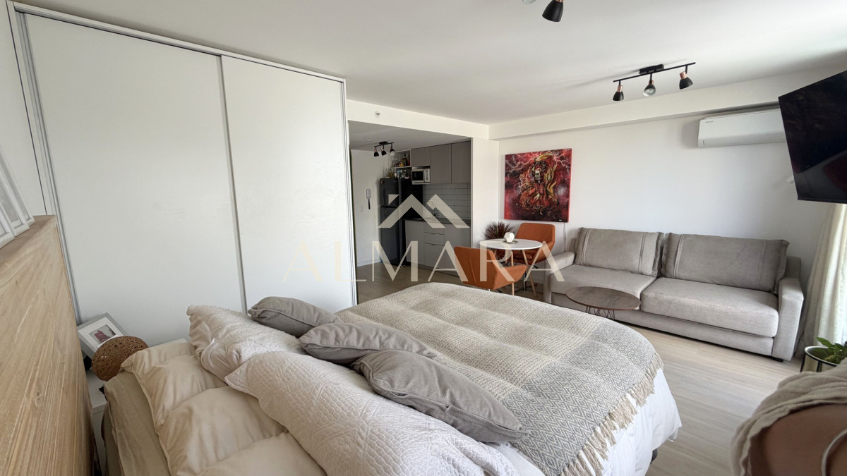 Apartamento ID.7 - MONOAMBIENTE AMOBLADO EN MALVÍN, BALCÓN, SEGURIDAD 24 HS - CERCA DE LA RAMBLA