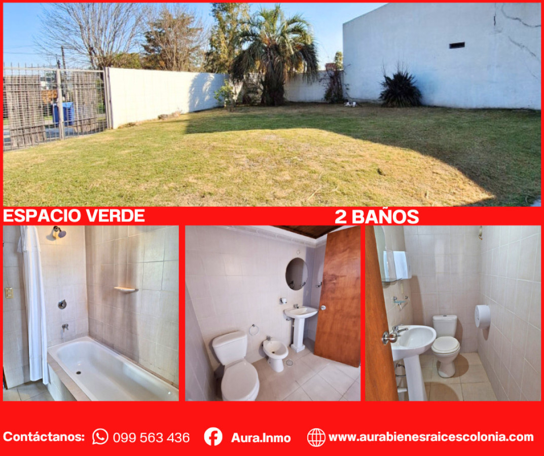 Casa ID.61 - Casa en Alquiler de Dos Plantas Próxima a Zona Franca y Balneario Ferrando | Colonia del Sacramento