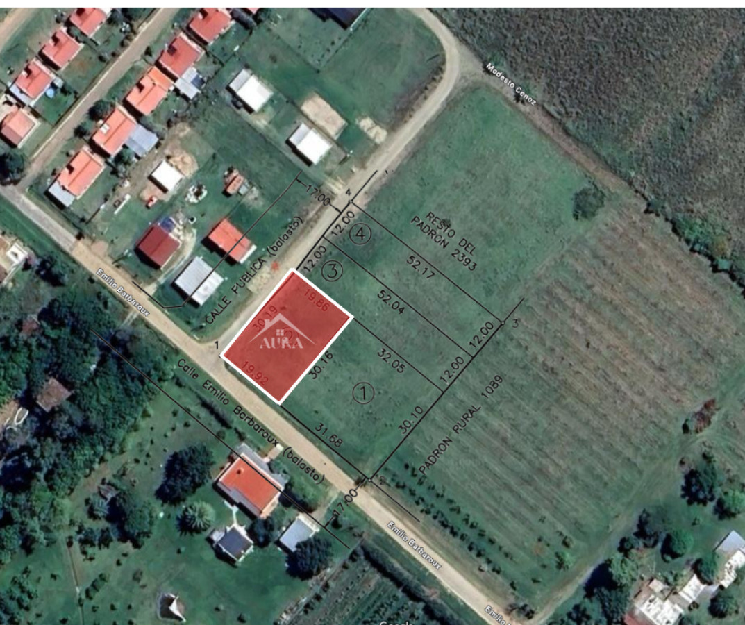 Terreno ID.123 - Terreno en Venta en Colonia Valdense – Esquina Estratégica