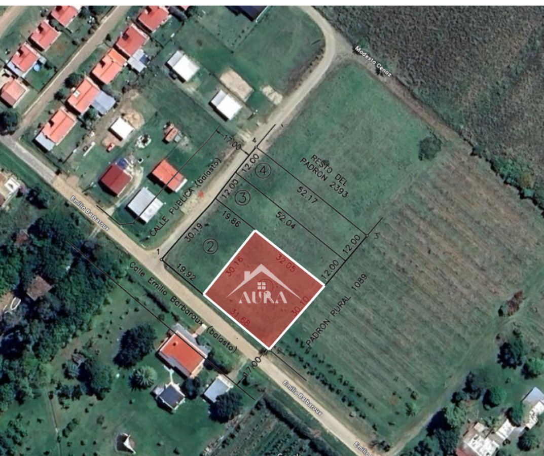Terreno ID.122 - Terreno en Venta en Colonia Valdense – 960 m² con Excelente Frente