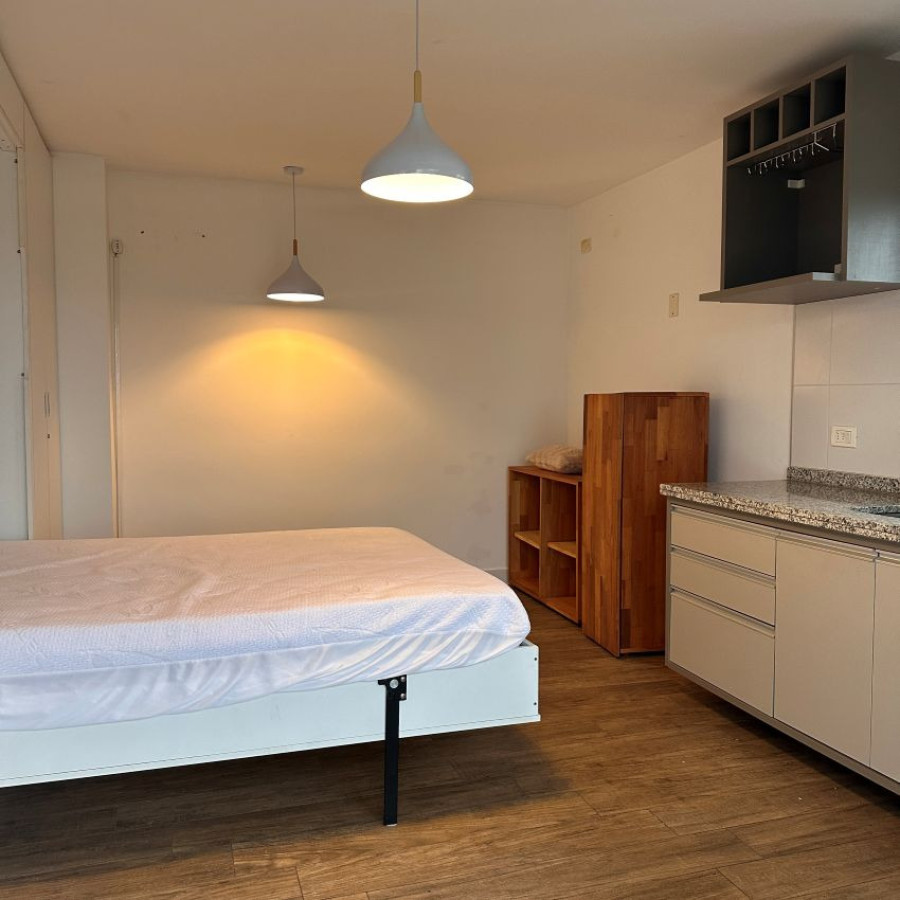 Apartamento ID.186 - Alquiler apartamento monoambiente semi amoblado en Punta Carretas piso 8 con gran terraza.