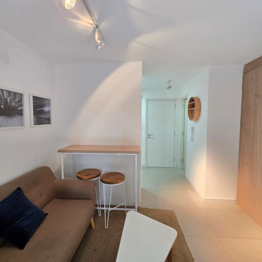 Apartamento ID.130 - Alquiler apartamento en Punta Carretas amoblado 1 dormitorio c/garaje y gran terraza.