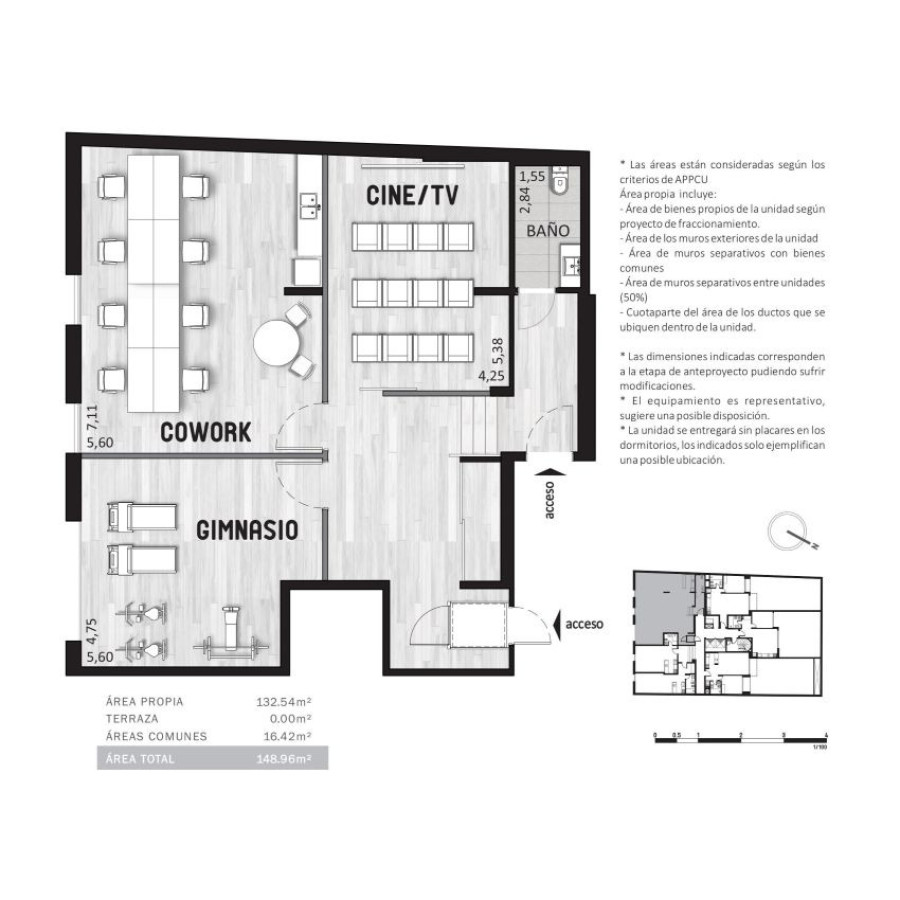 Apartamento ID.202 - Venta apartamento, Cordon, 1 dormitorio a estrenar.