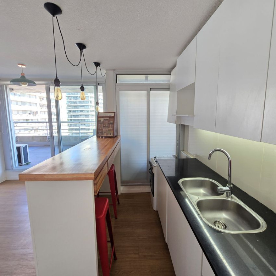 Apartamento ID.121 - Venta apartamento Malvin 1 dormitorio y garaje.