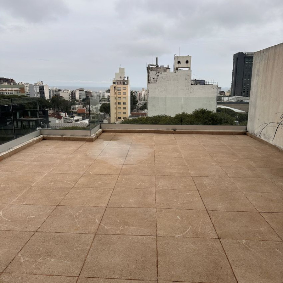 Apartamento ID.186 - Alquiler apartamento monoambiente semi amoblado en Punta Carretas piso 8 con gran terraza.