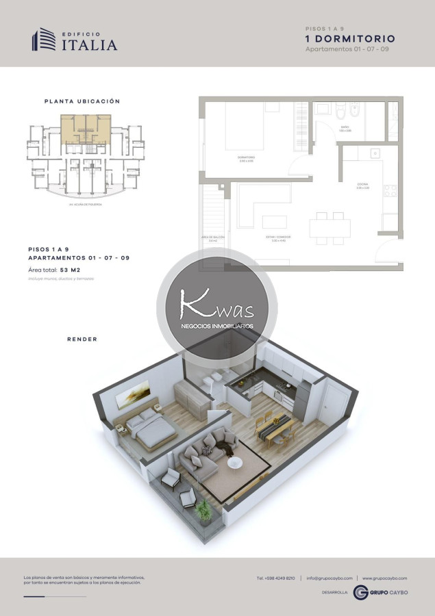 Departamento ID.717 - Venta departamento edificio Italia maldonado