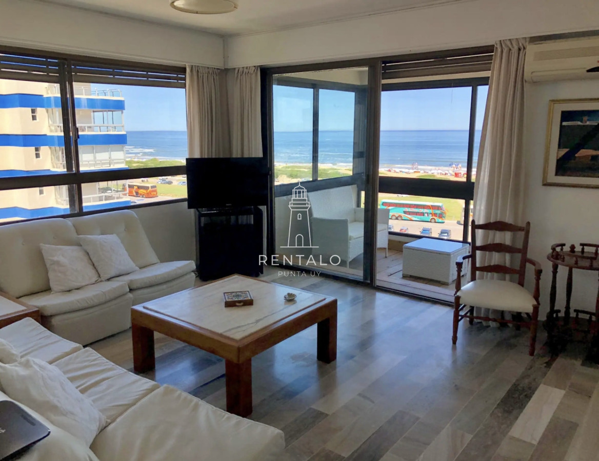 Apartamento ID.840 - Alquiler temporal de 3 dormitorios con vista al mar en Punta del este 