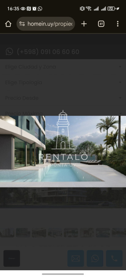 Apartamento ID.928 - Departamento en venta de 2 dormitorios sin muebles a estrenar full amenities 