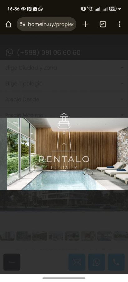 Apartamento ID.928 - Departamento en venta de 2 dormitorios sin muebles a estrenar full amenities 