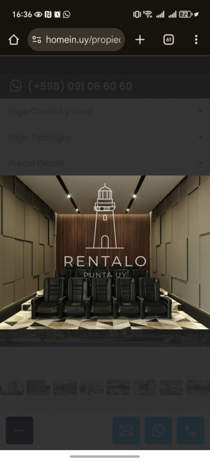 Apartamento ID.928 - Departamento en venta de 2 dormitorios sin muebles a estrenar full amenities 