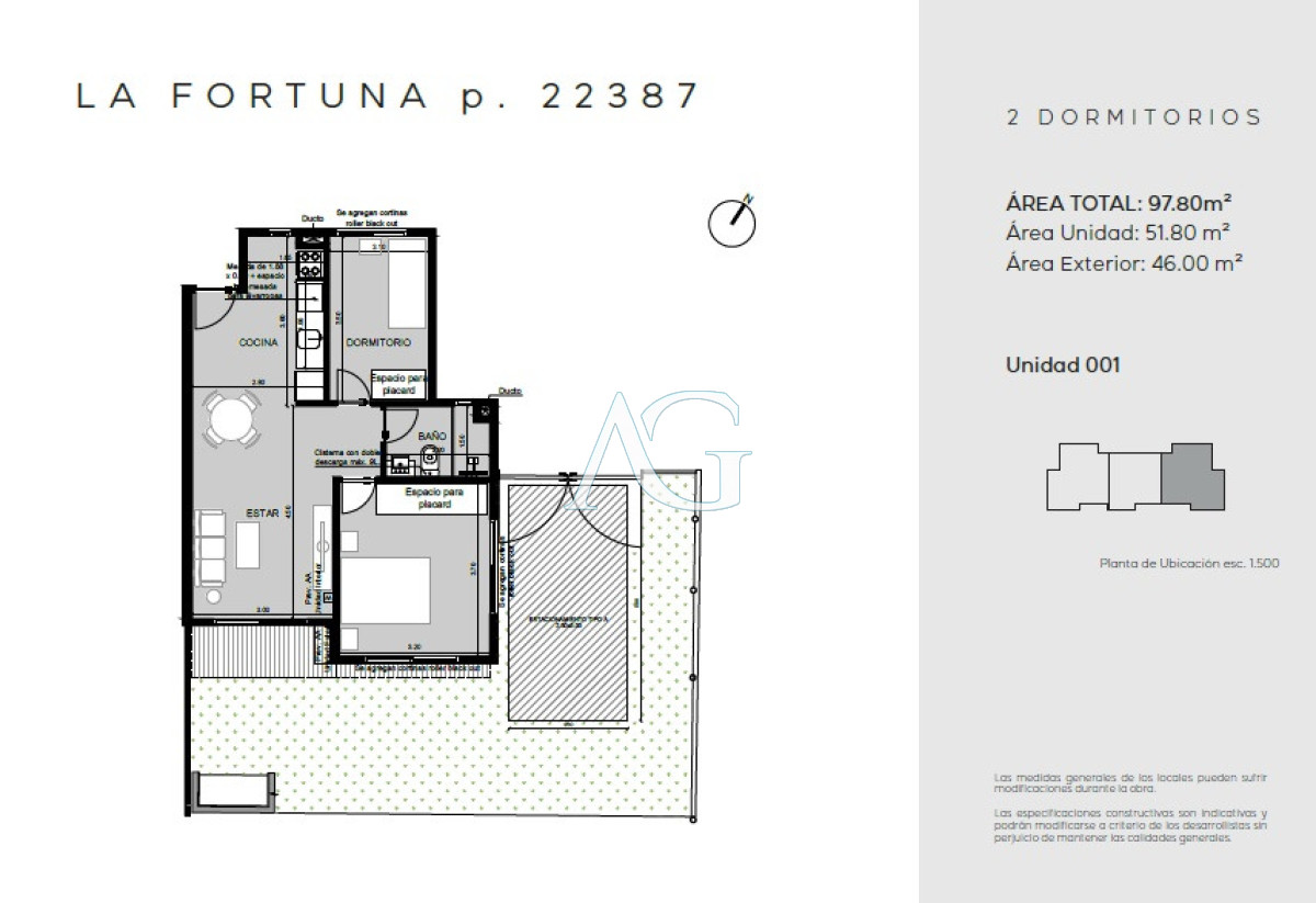 Apartamento ID.393 - Venta de apartamento a estrenar en La Fortuna Maldonado