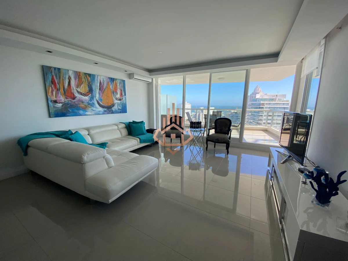 Venta depto 3 suites con vista al Mar. Piso Alto. Torre de Alta CategorÃ­a.