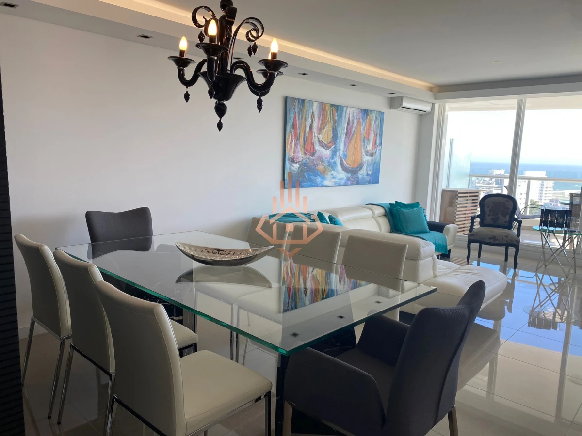 Venta depto 3 suites con vista al Mar. Piso Alto. Torre de Alta CategorÃ­a.